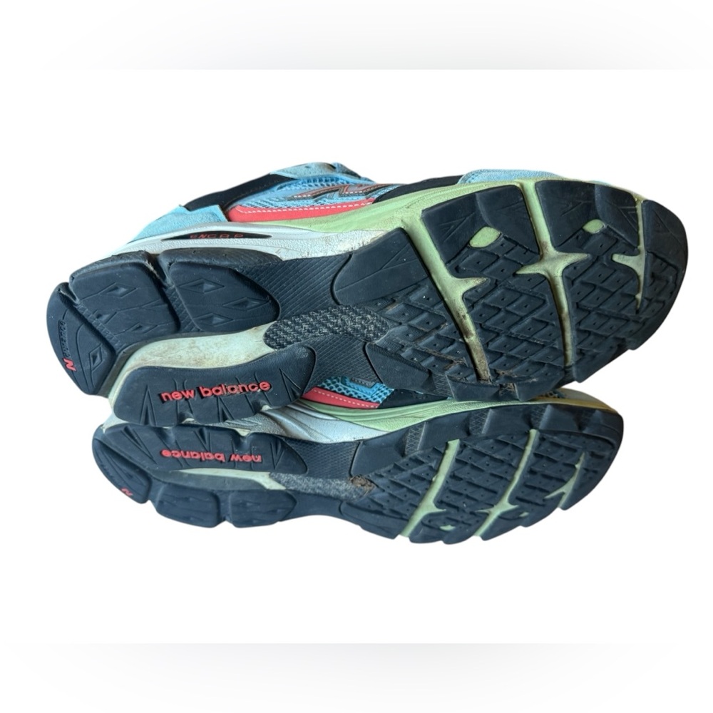 New Balance 920 Light Blue and Red Running Shoes Men’s 10.5 NICE RARE UK - Picture 6 of 9